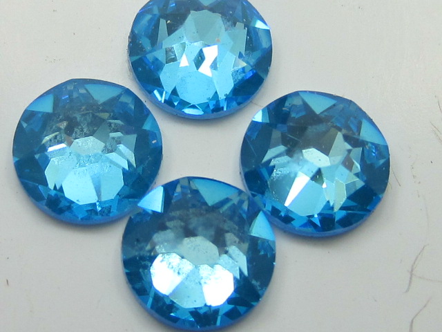 72 pcs. 20ss ELECTRIC BLUE DeLITE FLATBACK European Rhinestones